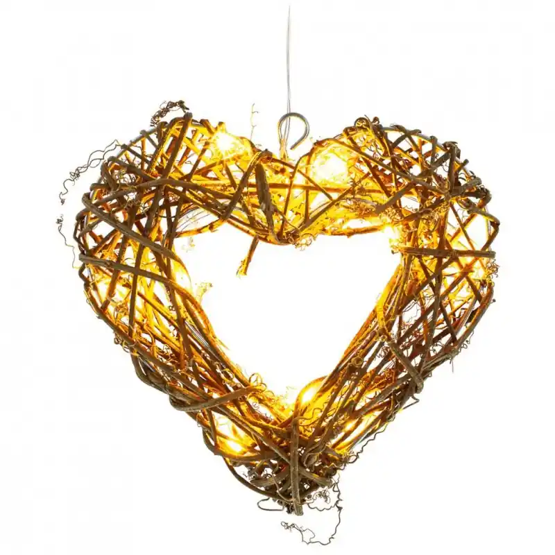 Direkt Vom Hersteller RETLUX RXL 156 AA LED Weihnachtsbeleuchtung Herz aus Rattan 50002299
