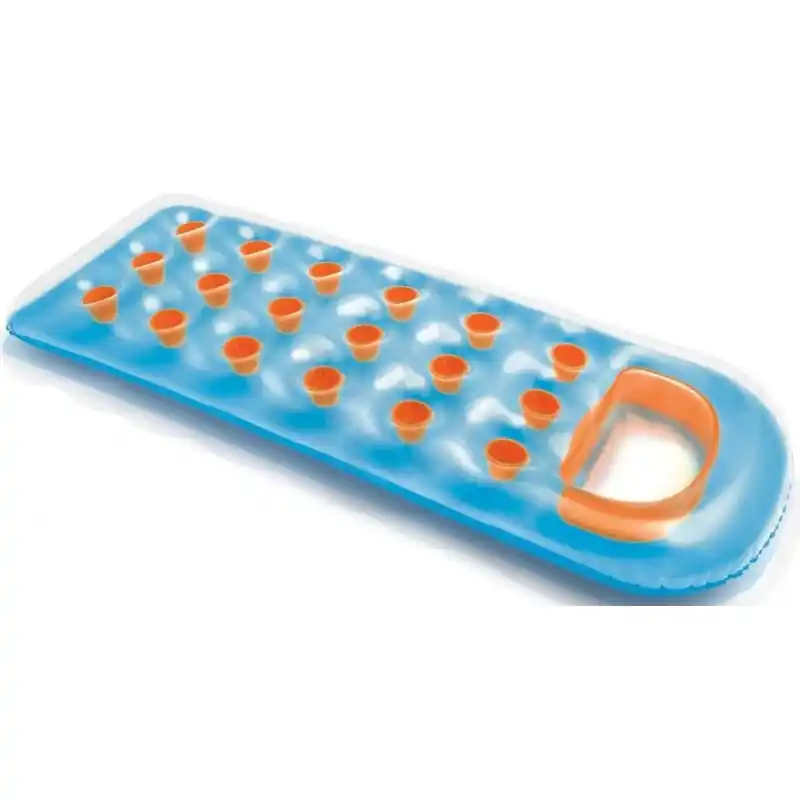 Letzte Chance INTEX 18-Pocket Suntanner Lounge Luftmatratze blau 159895EU