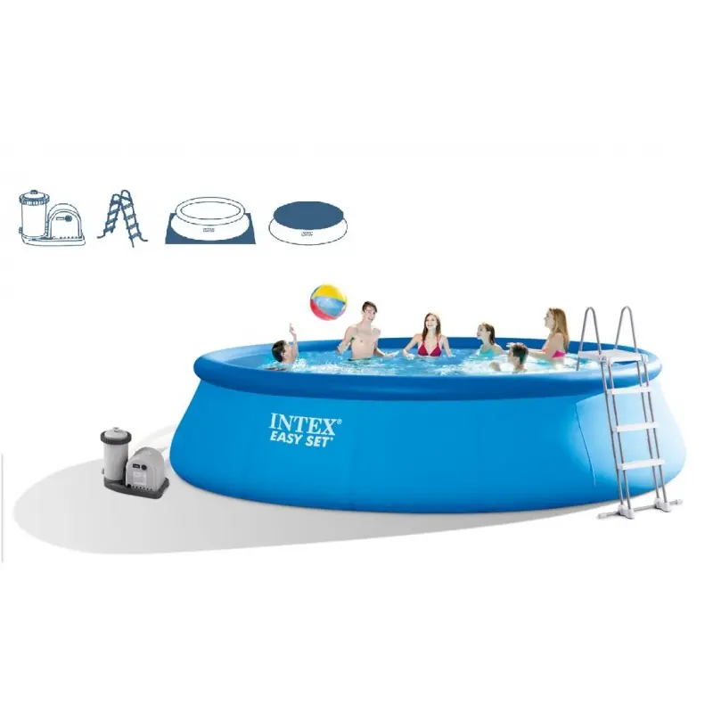 INTEX Easy Set Pool 549 x 122 cm + Kartuschenfilteranlage, 28176GN Billig