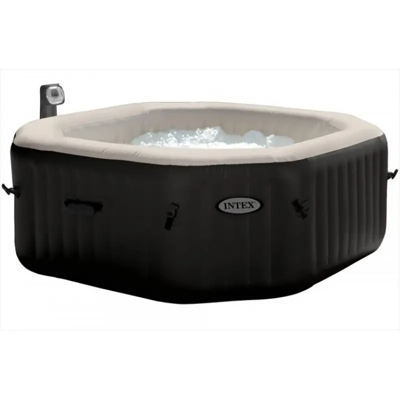 Preiswert INTEX Jet Bubble Spa Deluxe Octagon Salzwassersystem, für 4 personen 201x71cm 28454EX