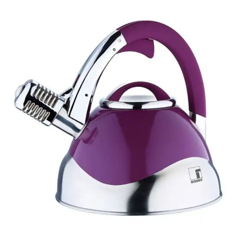 Abverkauf BERGNER Edelstahlkessel 3 l lila BG-3740