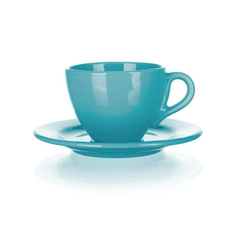 BANQUET AMANDE Tasse mit Untertasse 200 ml, türkis glänzend 20340L2892 Ausverkauf