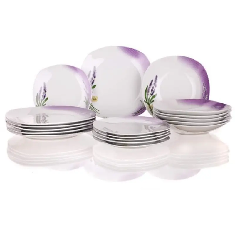 BANQUET LAVENDER Tafelservice square 18 St. 60L0118D Solange Der Vorrat Reicht