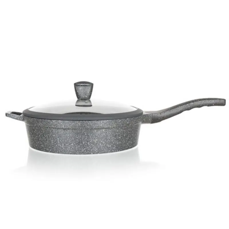BANQUET GRANITE Pfanne antihaft 28 cm mit Glasdeckel 40050728 Finale Aktion