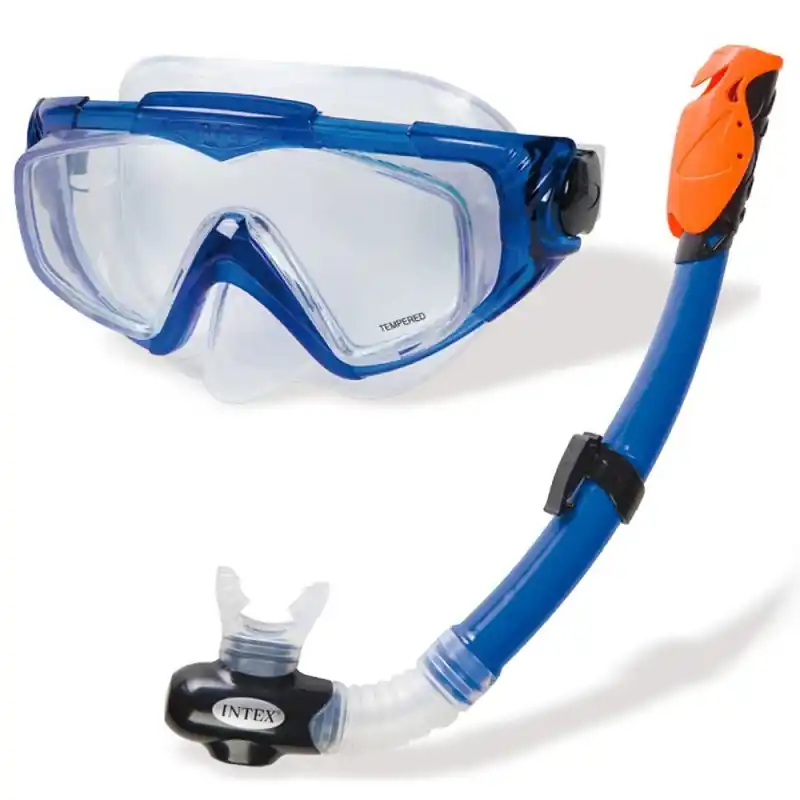 INTEX AQUA SPORT Taucherset Tauchermaske und Schnorchel, blau 55962 Must-Have
