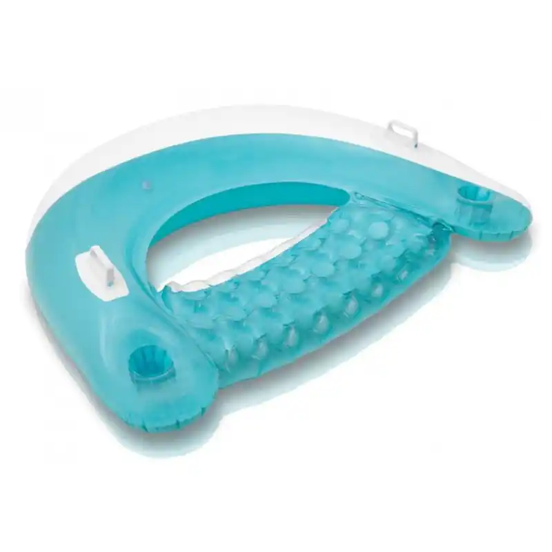 INTEX Sit ‘n Float Aufblasbarer Wassersitz mit Griffen, blau 58859EU Markenprodukt