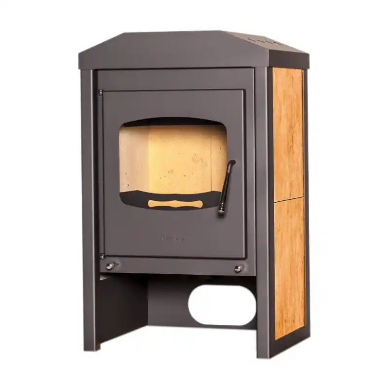 HS FLAMINGO Kaminofen VEGA 9kW, Anthrazit/Walnuss Jetzt Bestellen