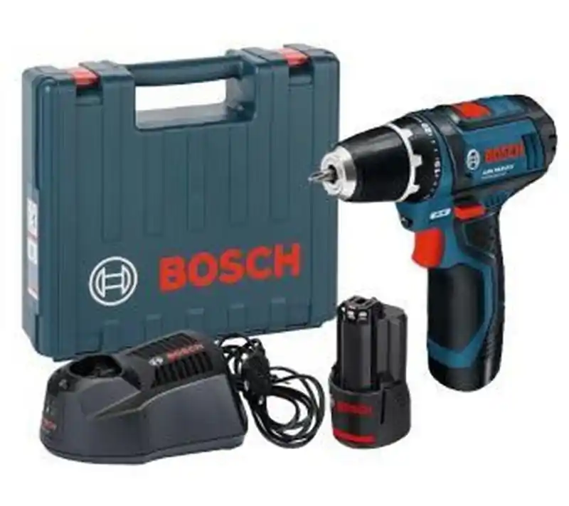 Direktkauf BOSCH GSR 12V-15 Professional Akku-Bohrschrauber mit 2x2Ah mit Box, 0601868122