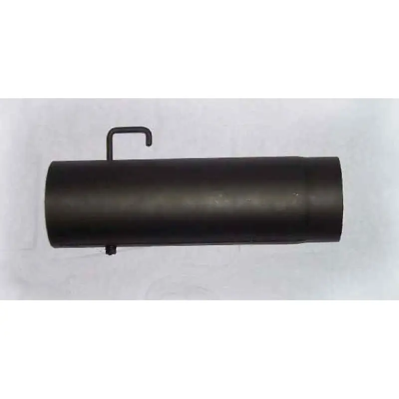 Sofort Bestellen Rauchrohr mit Klappe O 125 x 250 x 1,5mm schwarz