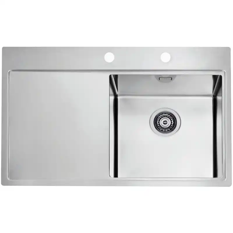 Ausverkauf ALVEUS PURE 40 R Edelstahlspüle, 790x525 mm, rechts 1103651