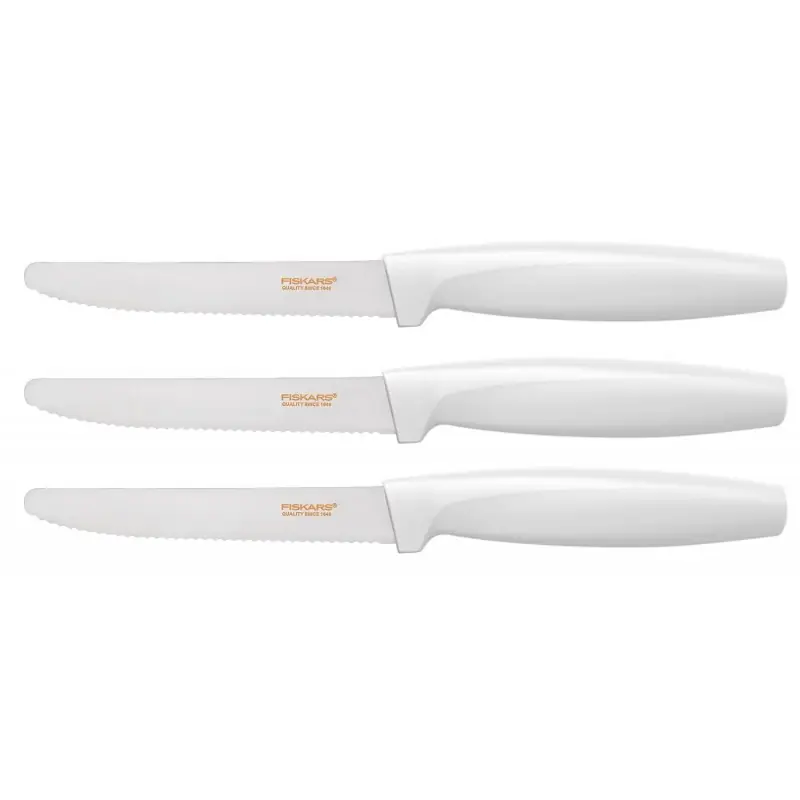 Knallerangebot Fiskars Functional Form Tischmesserset, weiß, 3-tlg. 1015988