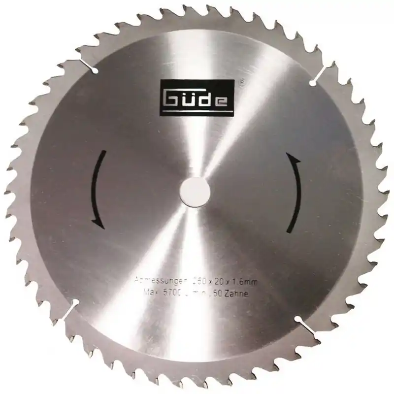 GÜDE Sägeblatt 250 x 20 mm 2,6 mm / 50 Zähne 55023 Günstig