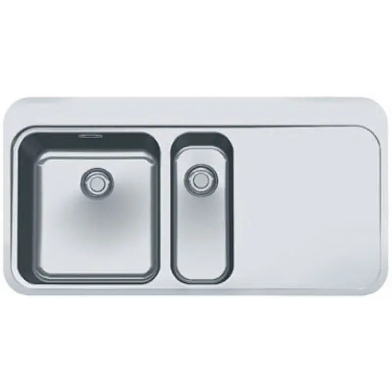 Echt Franke Sinos SNX 251/651/2, 965x510 mm, Küchenspü, Edelstahl 127.0286.294