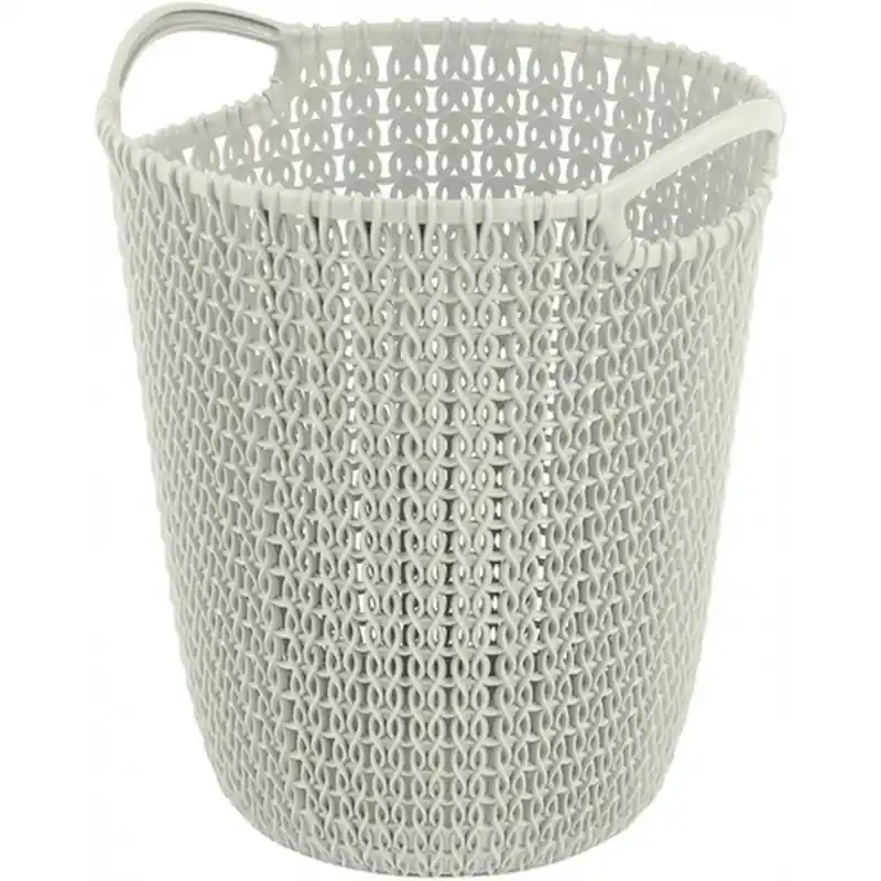 CURVER KNIT 7L Papierkorb 24 x 23 x 27 cm creme 03678-X64 Nur Heute