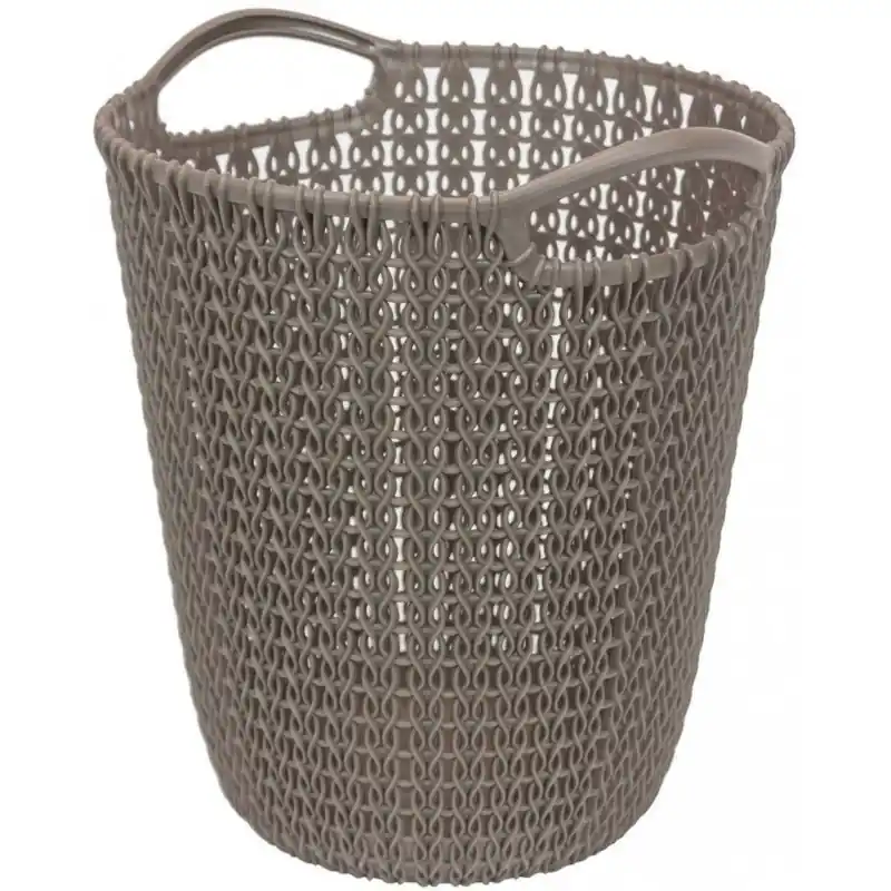 Garantierte Lieferung CURVER KNIT 7L Papierkorb 24 x 23 x 27 cm braun 03678-X59