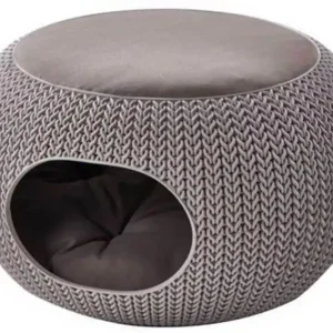 CURVER KNIT Haustier-Kuschelhöhle 57 x 56,7 x 32,9 cm Sand 17202130 Neu Im Sortiment