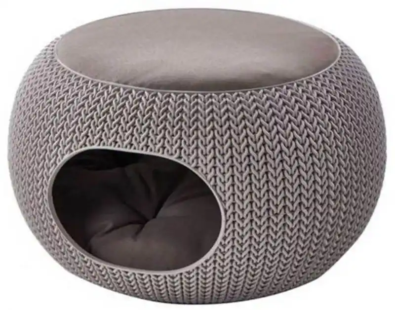 CURVER KNIT Haustier-Kuschelhöhle 57 x 56,7 x 32,9 cm Sand 17202130 Neu Im Sortiment