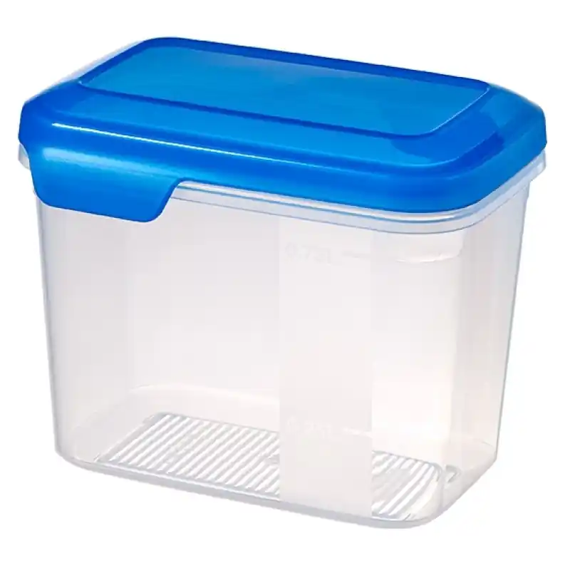 Abverkauf CURVER FLEXI Chef Vorratsbehälter 12 x 10 x 15 cm, 1 l transparent/blau 00390-281