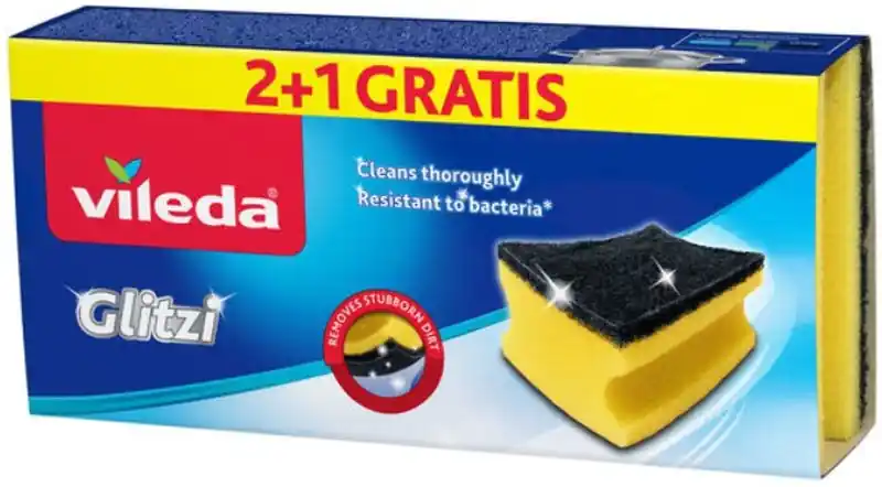 Nur Für Kurze Zeit VILEDA Glitzi Crystal Schwamm 2 Stück 148074