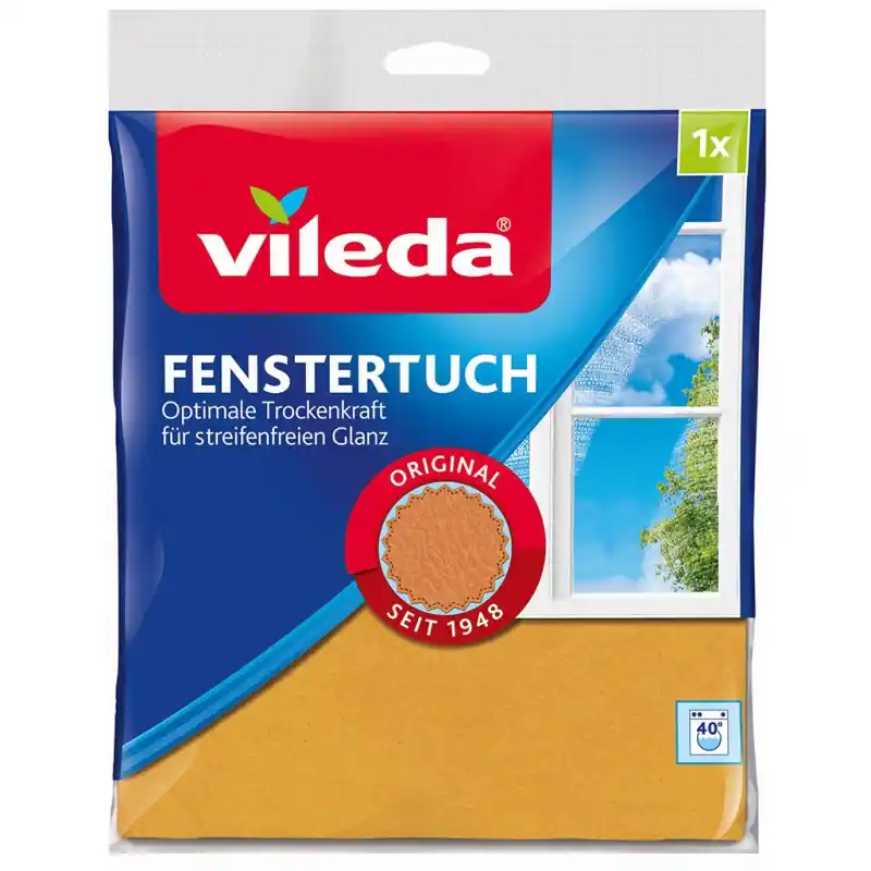 Beliebt VILEDA Microfaser Glas- und Fenstertuch 141327