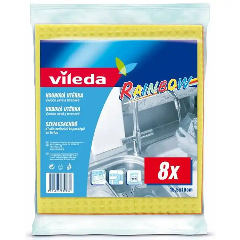 VILEDA Style Schwammtuch, 8 St., 148053 Nur Heute