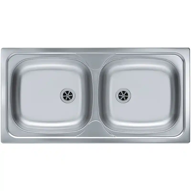 Top-Angebot ALVEUS BASIC 70 Edelstahlspüle, 860 x 435 mm, Satin 1008846