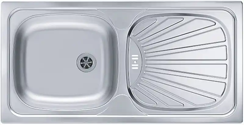 ALVEUS BASIC 80 Edelstahlspüle, 860 x 435 mm, Leinen1008993 Wochenendangebot