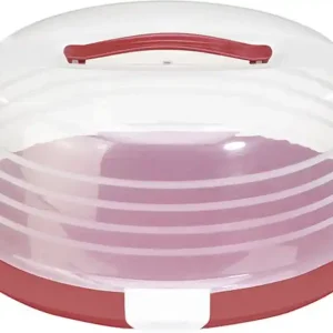 CURVER Tortenbehälter, Kuchenbox 34,7 x 15,2 cm rot 00416-472 Finale Aktion