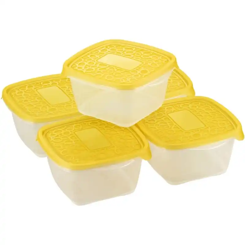 CURVER TAKE AWAY 2 Frischhaltedosen 18 x 16 x 15 cm, 1,1 l transparent/blau 00475-175 Zertifiziert