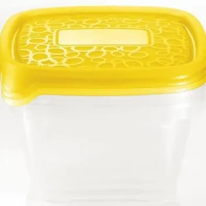 Neue Ware CURVER TAKE AWAY 2 Frischhaltedosen 18 x 16 x 12 cm 3x1,1L transparent/orange 00476-175