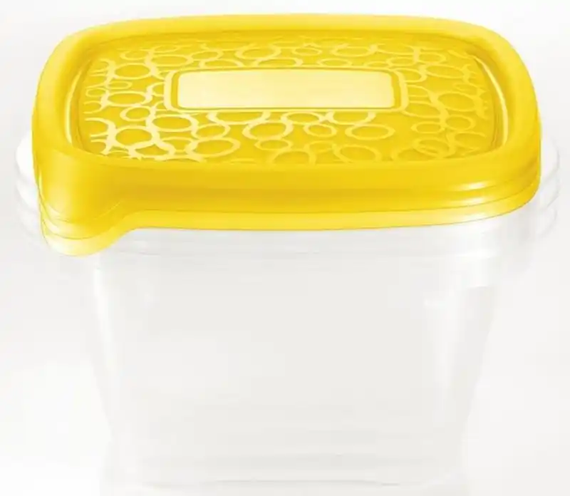 Neue Ware CURVER TAKE AWAY 2 Frischhaltedosen 18 x 16 x 12 cm 3x1,1L transparent/orange 00476-175