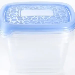 CURVER TAKE AWAY 2 Frischhaltedosen 18 x 16 x 12 cm 3x1,1L transparent/blau 00476-862 Finale Aktion