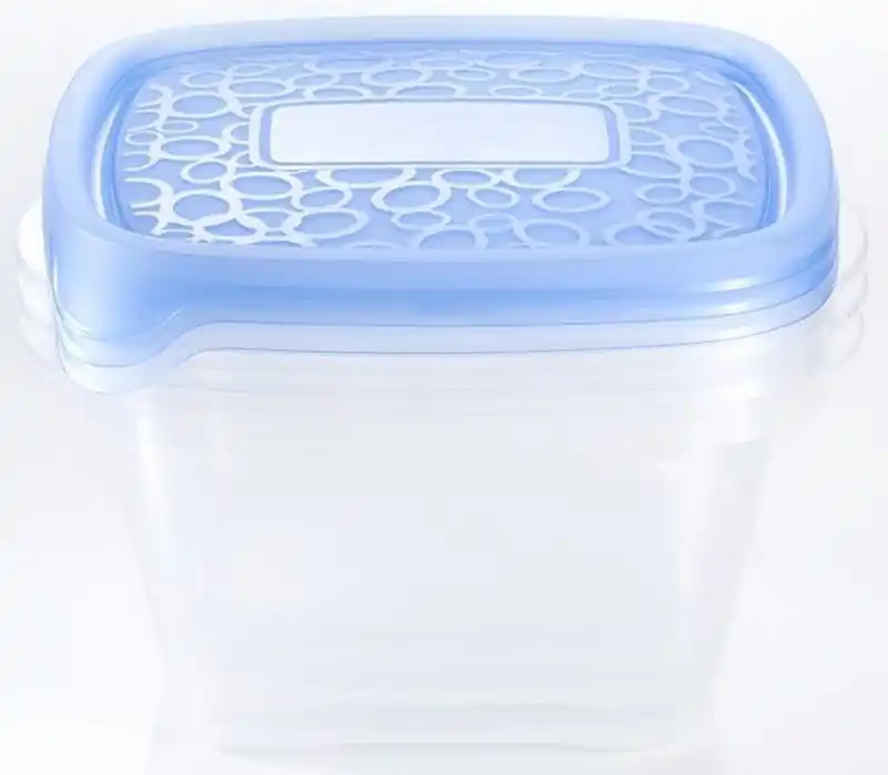 CURVER TAKE AWAY 2 Frischhaltedosen 18 x 16 x 12 cm 3x1,1L transparent/blau 00476-862 Finale Aktion
