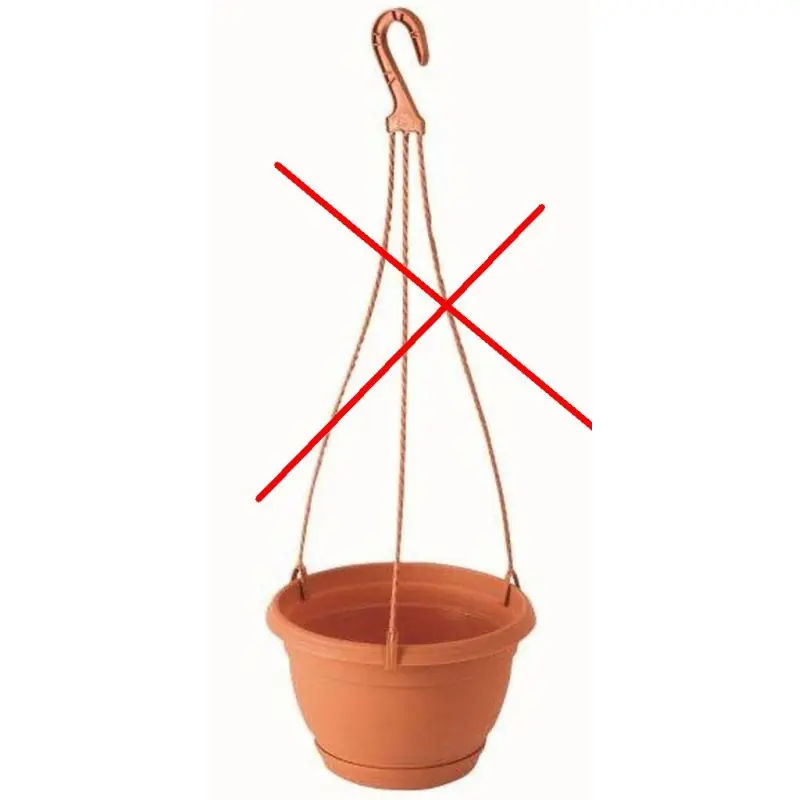 AGRO Hängeampel 0,8 l, 16 cm Terrakotta, DAGW1-R624 Finale Aktion