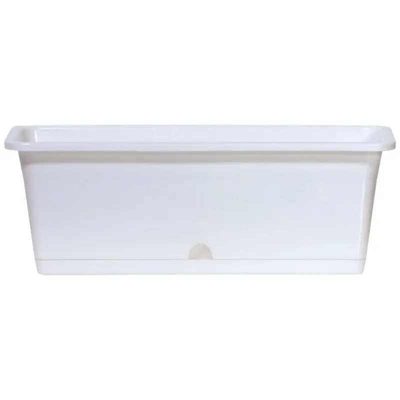 Beliebt Prosperplast Camelia Blumenkasten mit Untersetzer 40,2x17x14,3cm weiß DCM400-S449