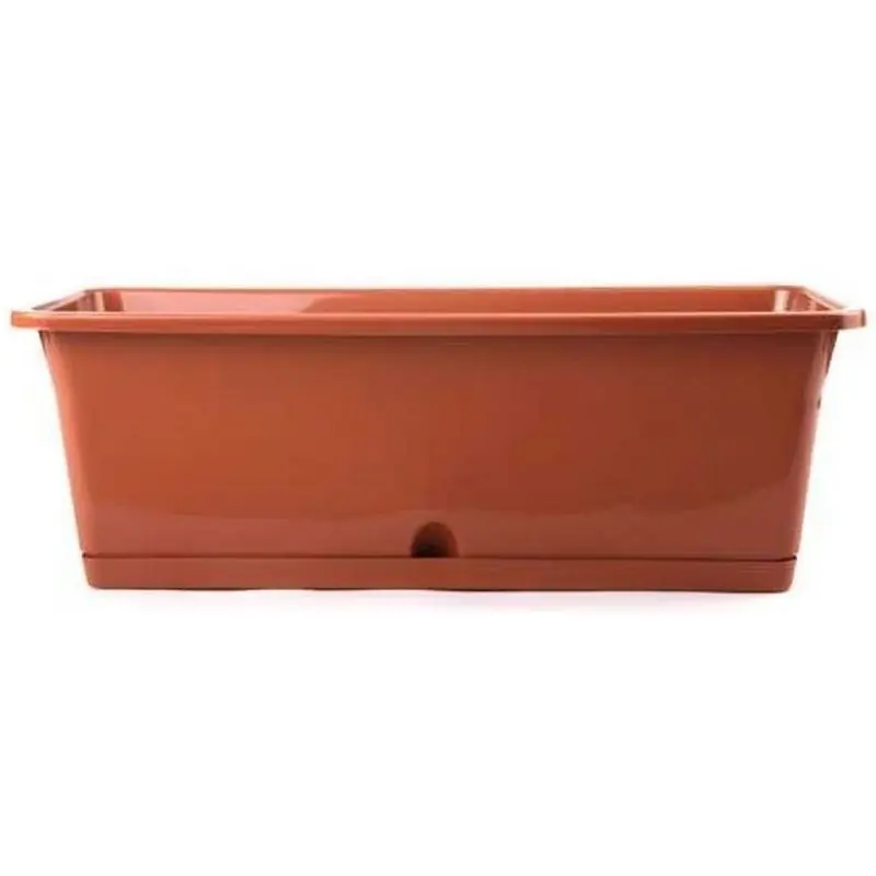 Sichere Zahlung Prosperplast Camelia Blumenkasten mit Untersetzer 40,2x17x14,3cm Terrakotta DCM400-R624