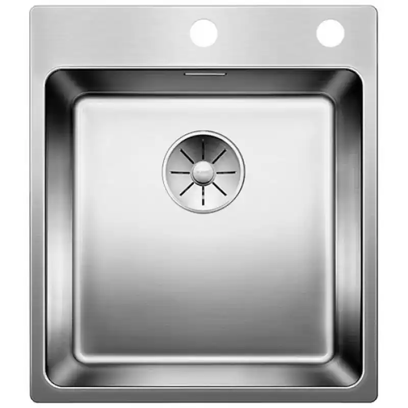 BLANCO Andano 400-IF / A Edelstahlspüle InFino Seidenglanz mit Zugknopf 522993 Beliebt