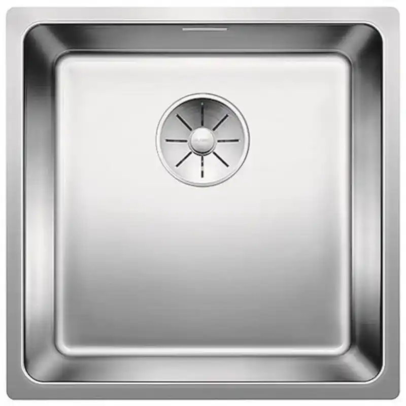 Preis Gesenkt BLANCO Andano 400-U Edelstahlspüle InFino Seidenglanz mit Zugknopf 522960