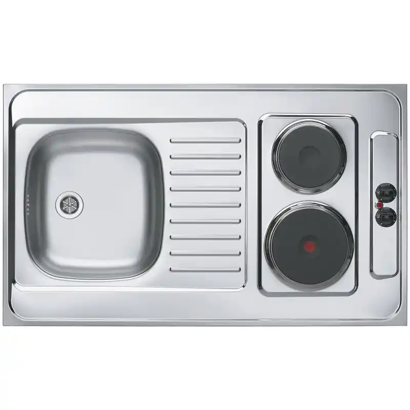 ALVEUS COMBI ELECTRA 100 Edelstahlspüle mit Elektroherd, 1000 x 600 mm, 3000 W 1105248 Billig