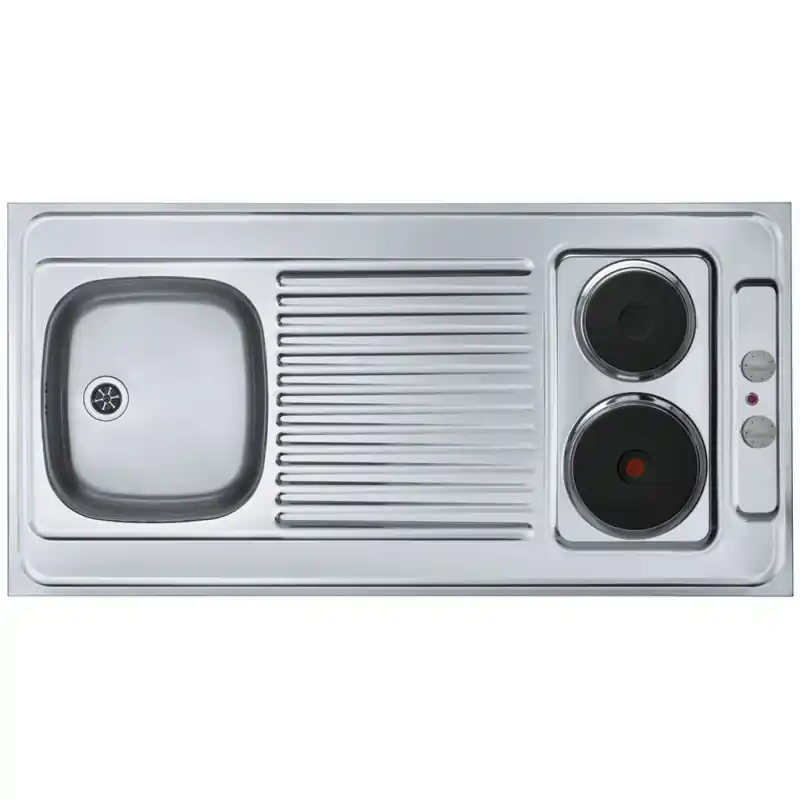 ALVEUS COMBI ELECTRA 120 Edelstahlspüle mit Elektroherd, 1200 x 600 mm, 3000 W 1009155 Rabatt