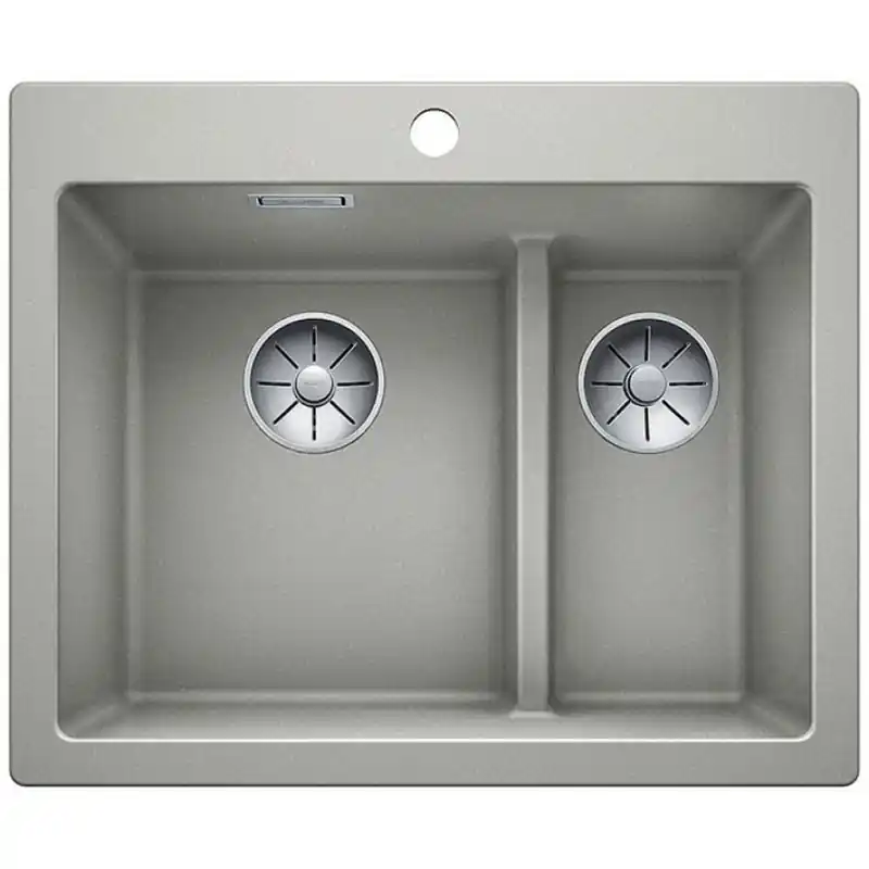 Direkt Vom Hersteller BLANCO Pleon 6 Split Granitspüle ohne Exzenter perlgrau 521692