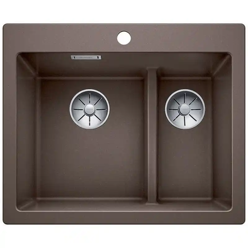 BLANCO Pleon 6 Split Granitspüle ohne Exzenter cafe 521698 Neue Kollektion