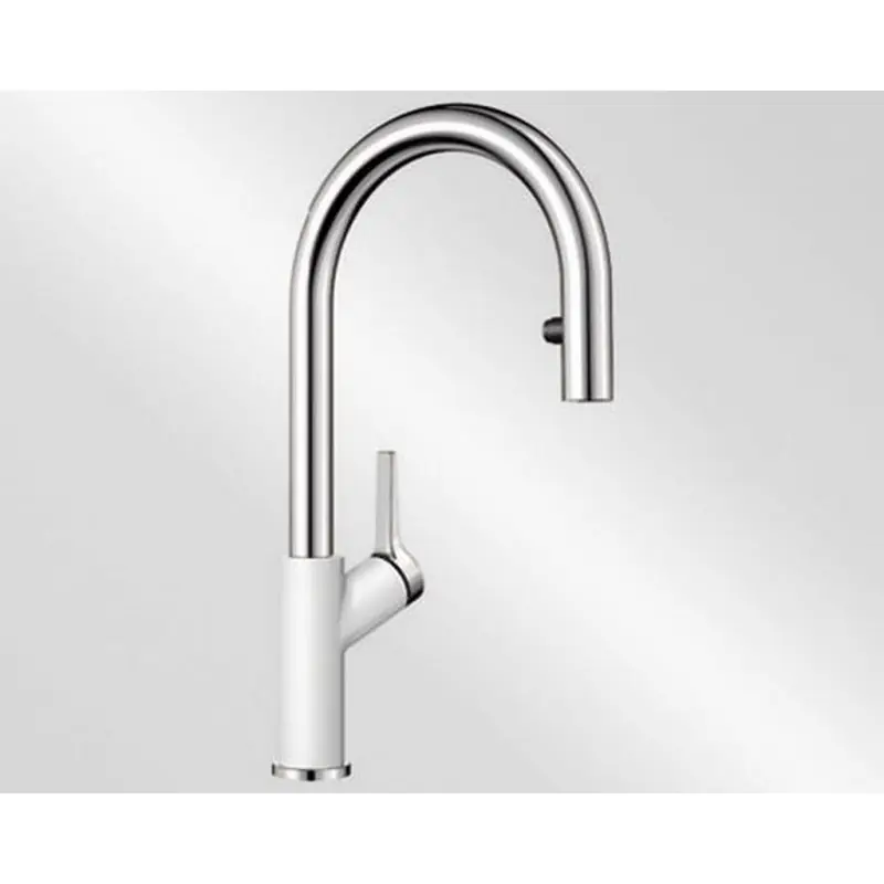 Top-Angebot BLANCO Carena-S Vario Küchenarmatur SILGRANIT®-look, weiß/chrom 521368