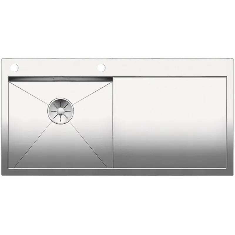 BLANCO Zerox 5 S-IF Edelstahlspüle Seidenglanz mit Zugknopf 521628 Echt