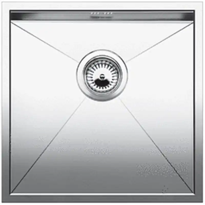 Schnäppchen BLANCO Zerox Style 400-U Edelstahlspüle Seidenglanz ohne Zugknopf 522249