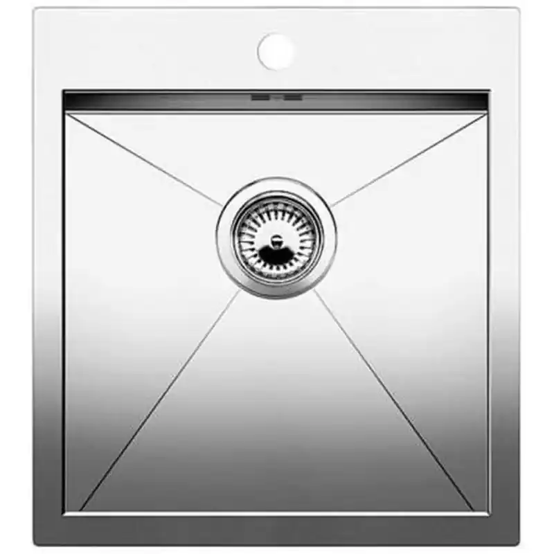 BLANCO Z-Style 400-IF/A Edelstahlspüle Seidenglanz ohne Zugknopf 522251 Echt