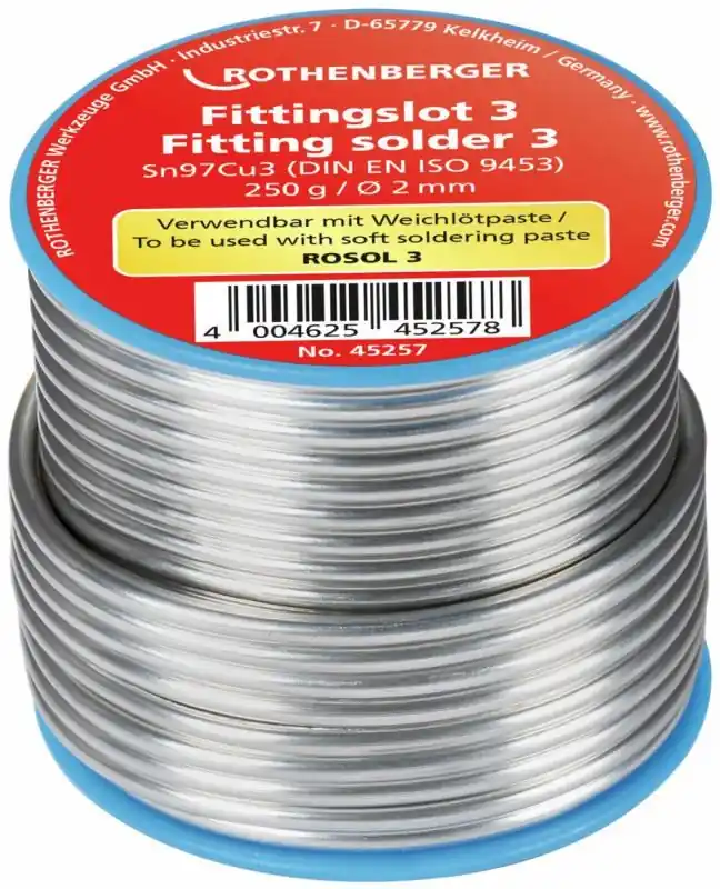 Kracherpreis Rothenberger Fittingslot 3 S-Sn97Cu3 2 mm, 250 g, Spule 45257