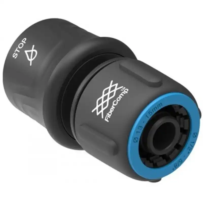 Versand Am Gleichen Tag Fiskars FiberComp Schlauchkupplung STOP 13–15 mm (1/2"–5/8") 1054789