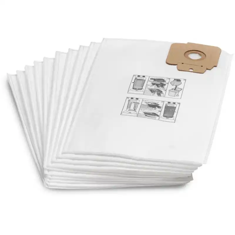 Kärcher Vliesfiltertüten für CV 30/1, CV 38/1, CV 38/2, CV 48/2 (10 Stk.) 6.904-305.0 Neu