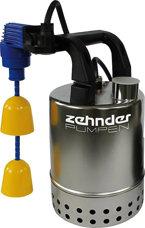 Schmutzwasser-Tauchpumpe Edelstahl Typ E-ZW 80 KS mit Kompaktschwimmer Bestpreis